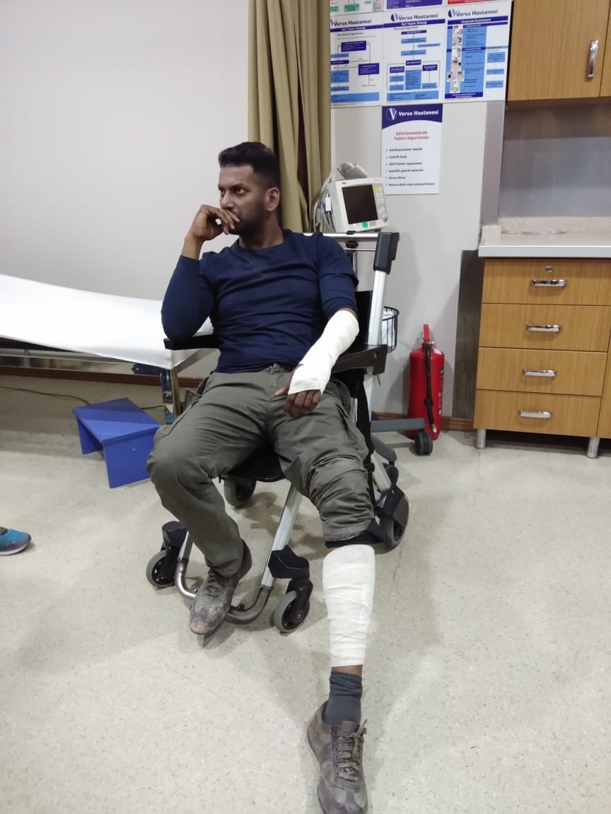 Vishal was injured in a bike accident