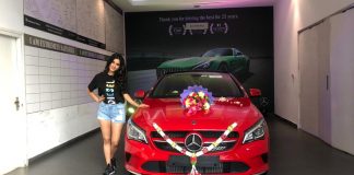 nabha natesh car