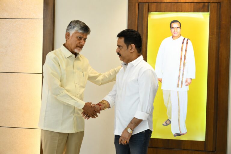 APSFTVTDC చైర్మన్ అయిన తరువాత ముఖ్య మంత్రి చంద్రబాబు నాయుడు గారితో P. భరత్ భూషణ్ గారి మొదటి భేటీ