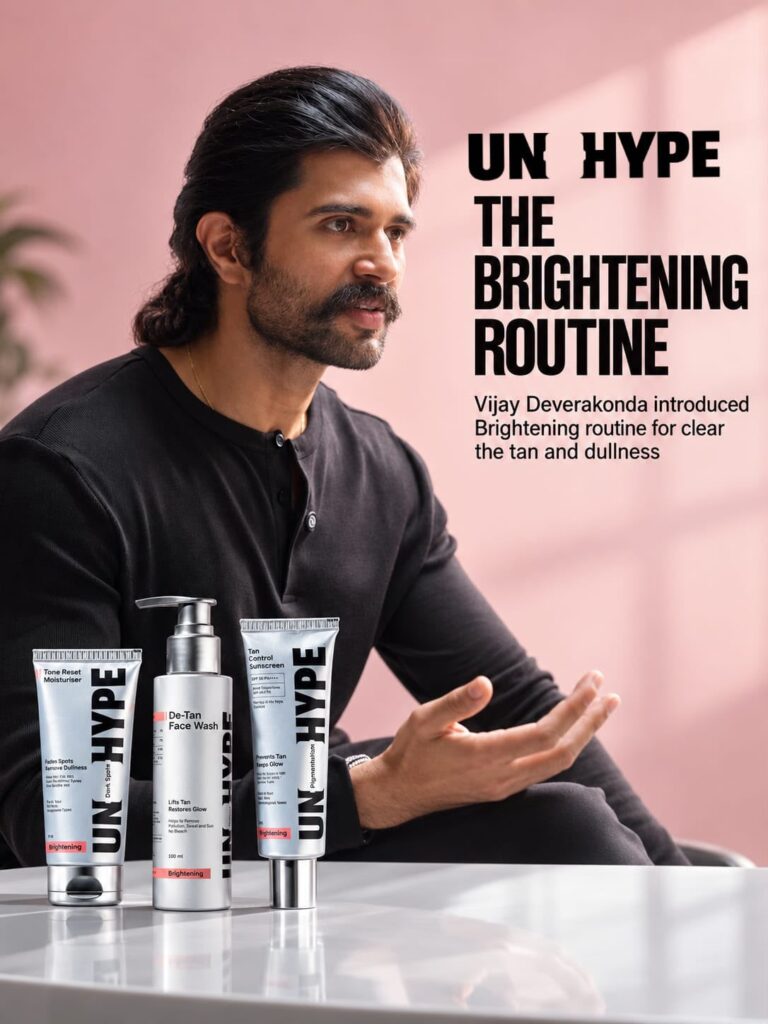 మన స్కిన్ కేర్ కోసం ‘Unhype’ అనే మంచి స్కిన్ కేర్ బ్రాండ్ లాంఛ్ చేయడం హ్యాపీగా ఉంది : హీరో విజయ్ దేవరకొండ